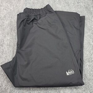 REI Co-op Mens Black Ripstop Waterproof Rain Hiking Pants 3XL 119525 19336-S18